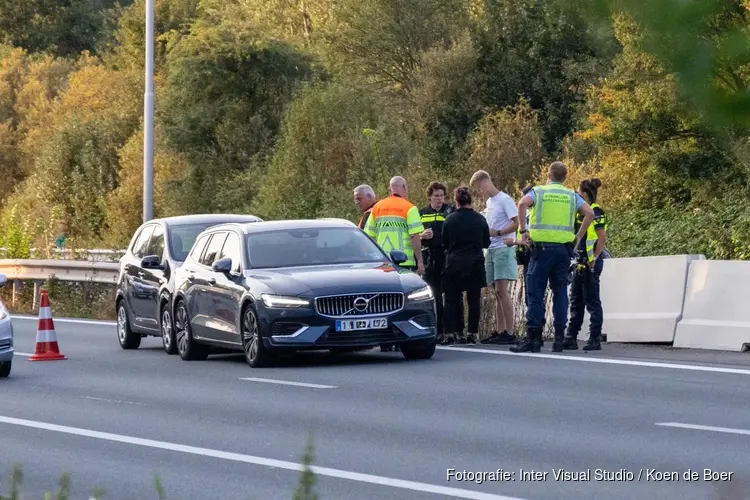 Verkeershinder door kopstaartbotsing op A9 bij Velsen