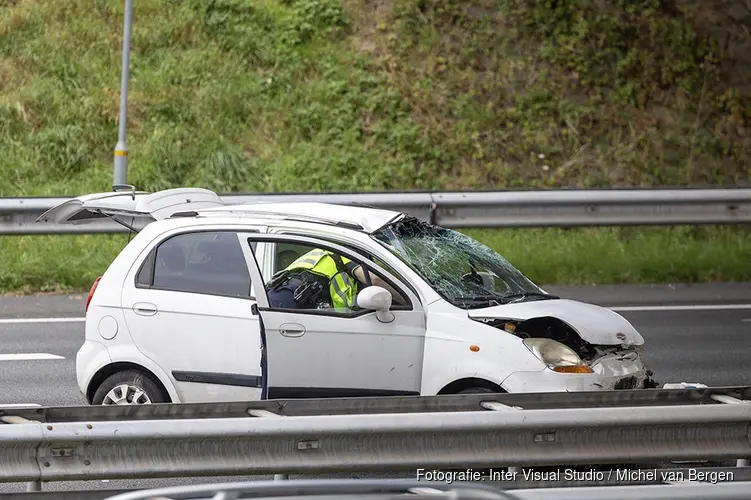 Gewonde bij ongeluk op A9 bij Heemskerk