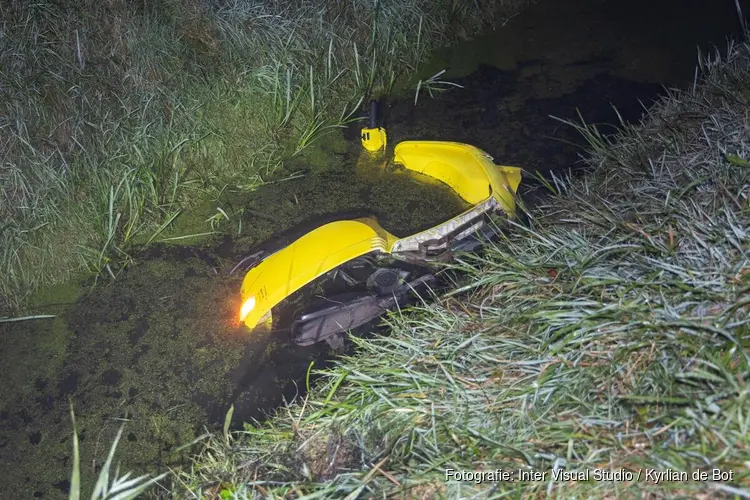 Scooterrijder komt te water in Heemskerk