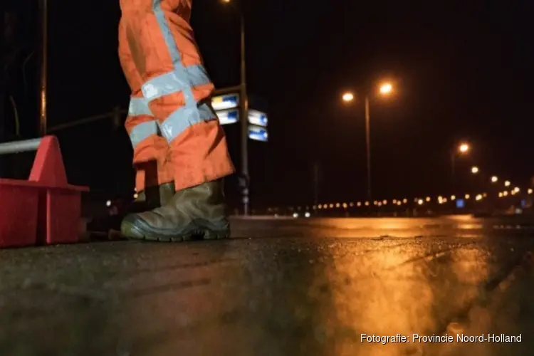 Nachtafsluiting Provincialeweg (N203) tussen Uitgeest en Castricum van 23 tot en met 25 oktober