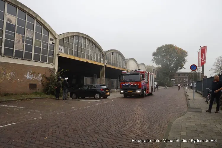 Korte brand in leegstaande loods in Haarlem