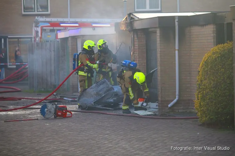 Brand in garagebox in Heemskerk